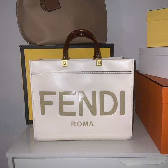 Fendi Tote Leather Handle Bag - Picture 1 of 3